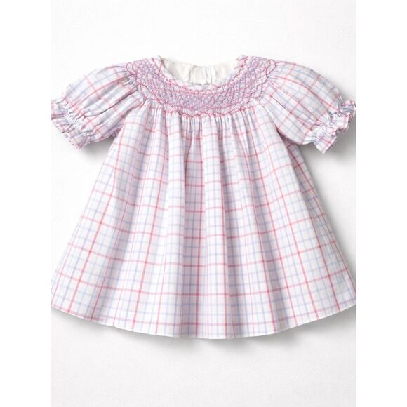 The Beaufort Bonnet Company Other - The Beaufort Bonnet Company Bettye Sue smocked windowpane top 3T